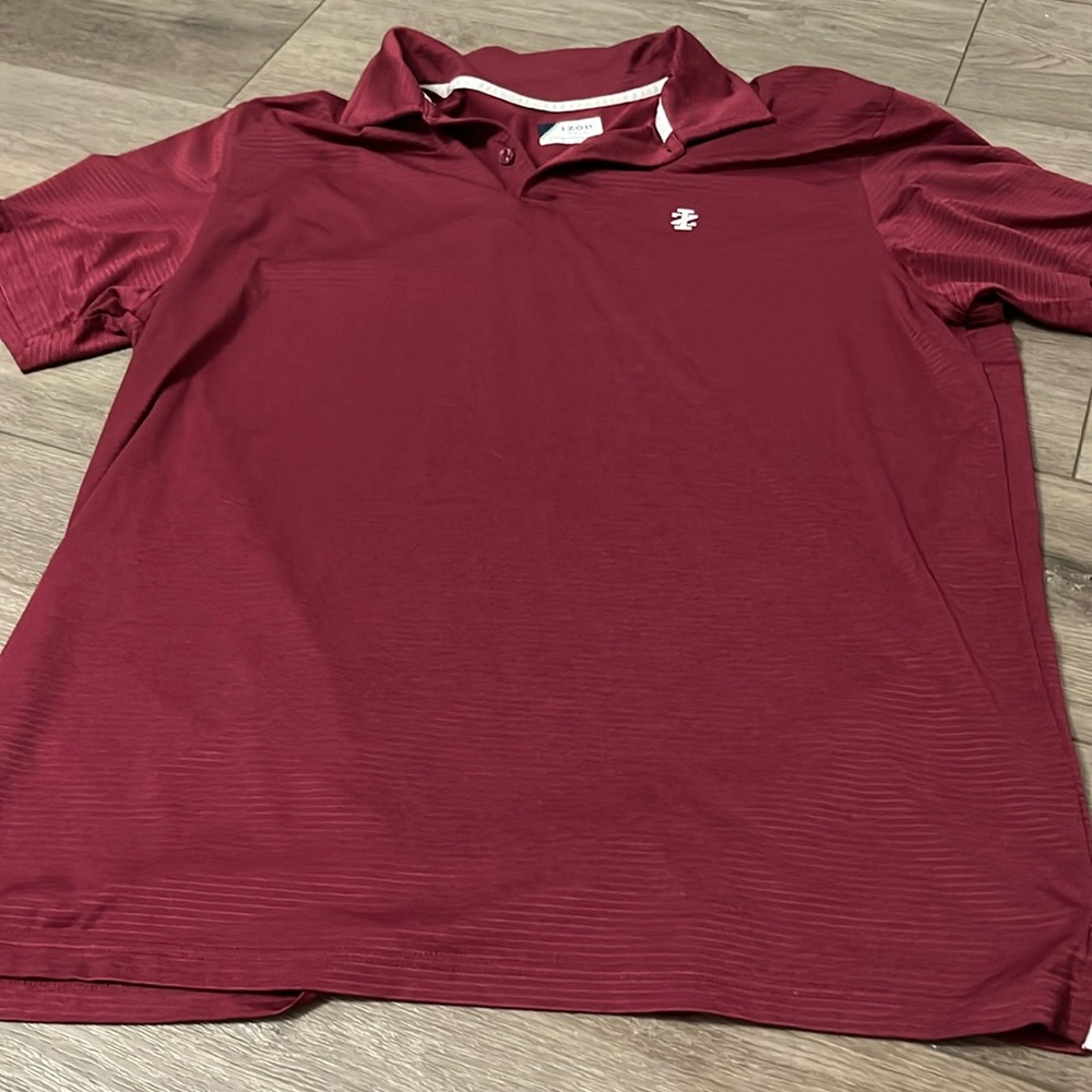 Large men’s Izod Golf burgundy polo
